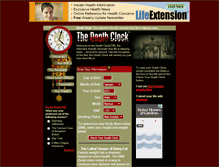 Tablet Screenshot of deathclock.com