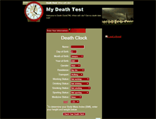 Tablet Screenshot of deathclock.cc